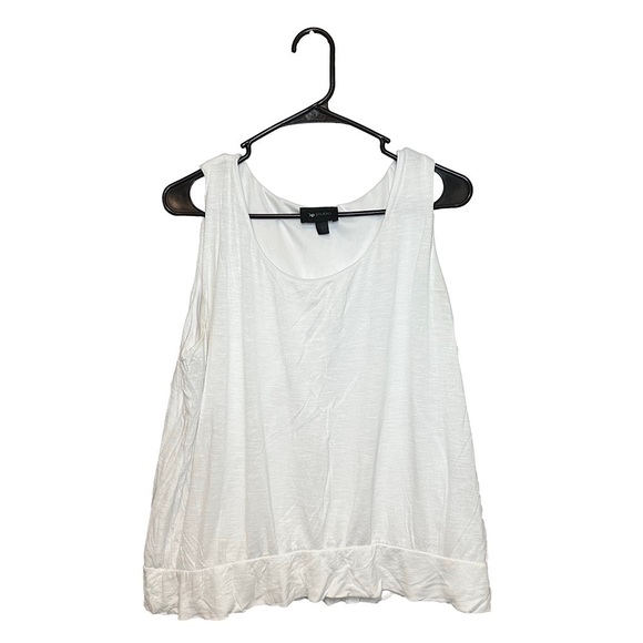 White Flowy Tank Blouse - Picture 1 of 4